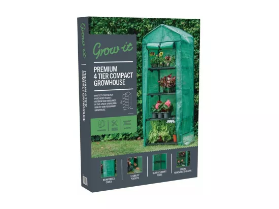 Serre de jardin 4 étages avec housse Grow