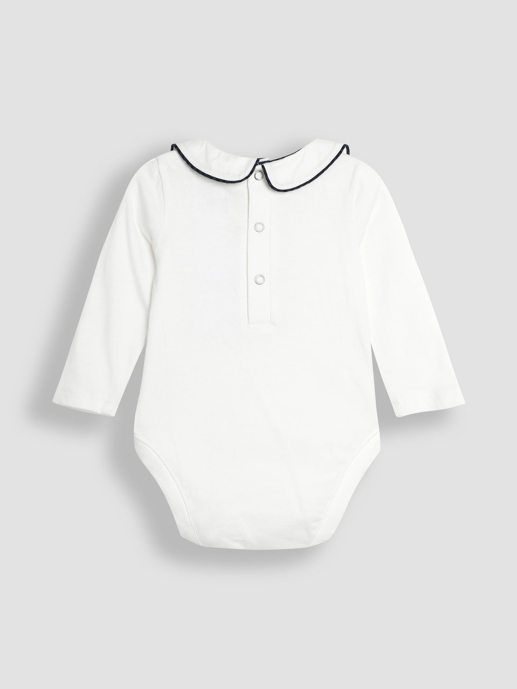 JoJo Maman Bébé Set van tuinbroek en top met pied-de-poule-motief