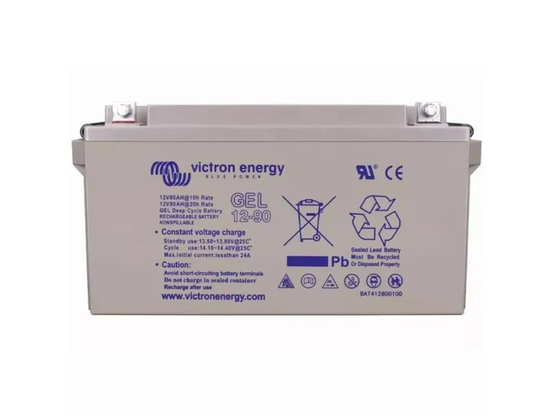 Victron Energy Blue Power BAT412800104 Solcellebatteri 12 V 90 Ah Bly-gel (B x H x T) 350 x 183 x 167 mm M8 skruetilslutning