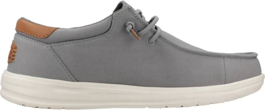 Hey Dude Paul Canvas Serie Mocassins Monument Grijs