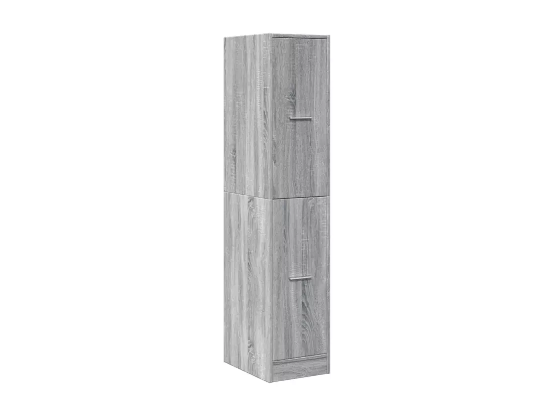 Armoire apothicaire sonoma gris 30x41x144,5cm bois d'ingénierie