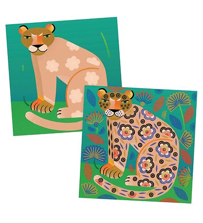 Djeco Stempelset - Clear Stempel - Muster und Animals