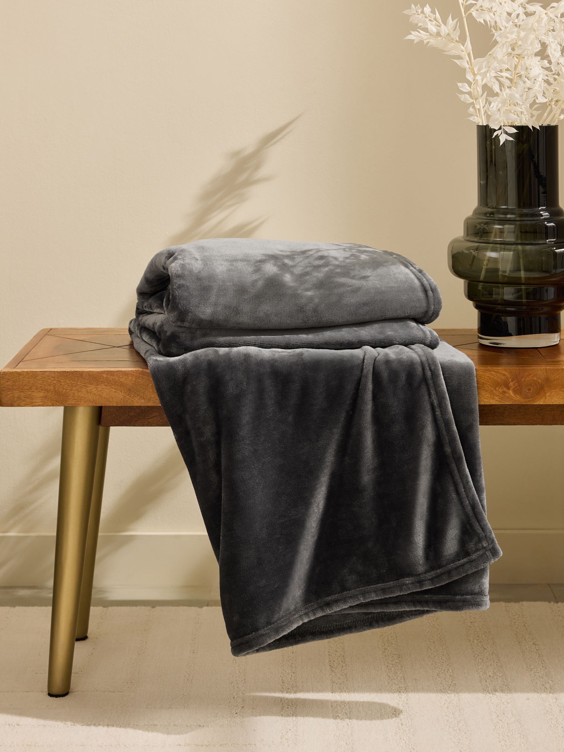Pluche fleece sprei