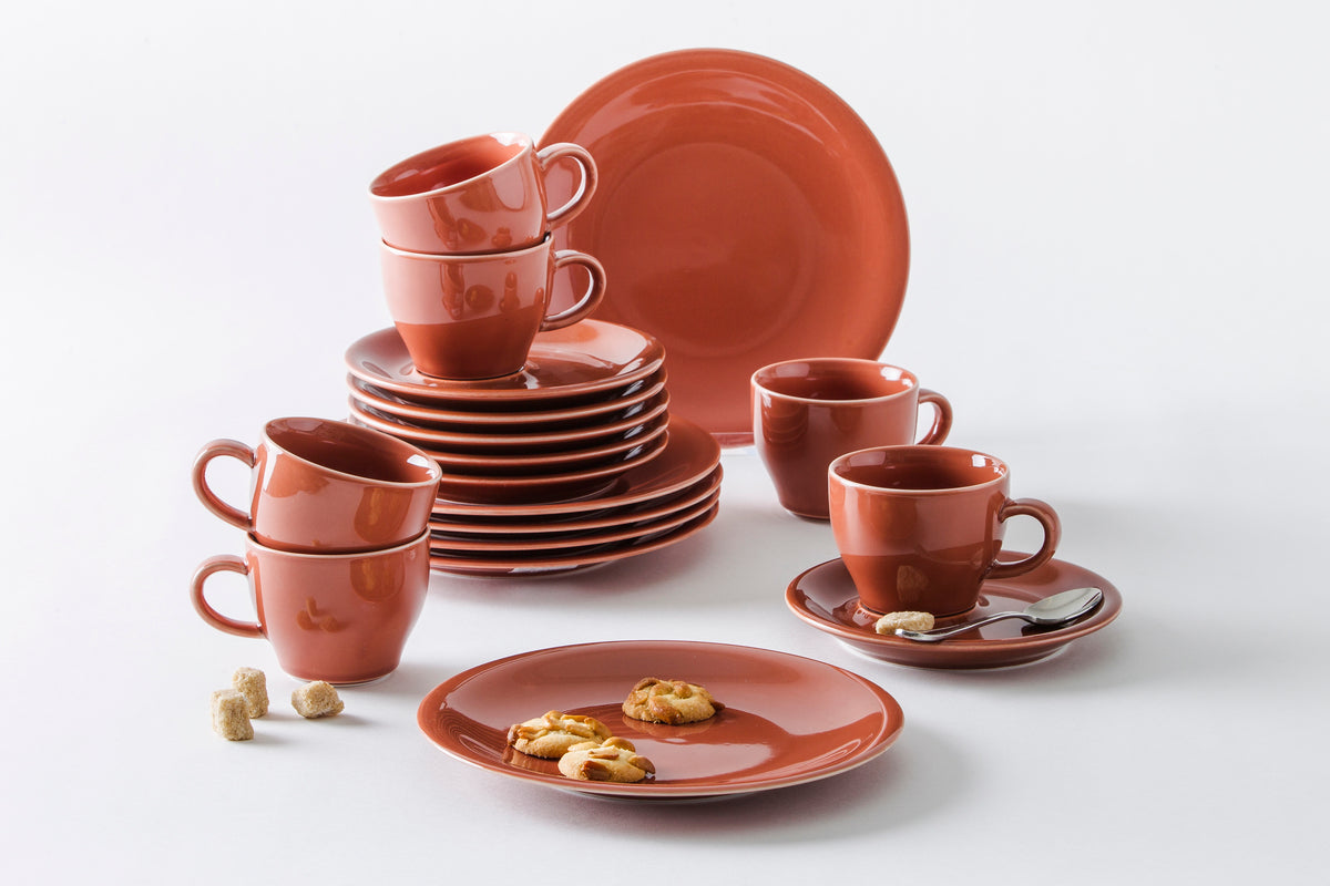 KAHLA Homestyle Kaffeeservice 18tlg. siena red