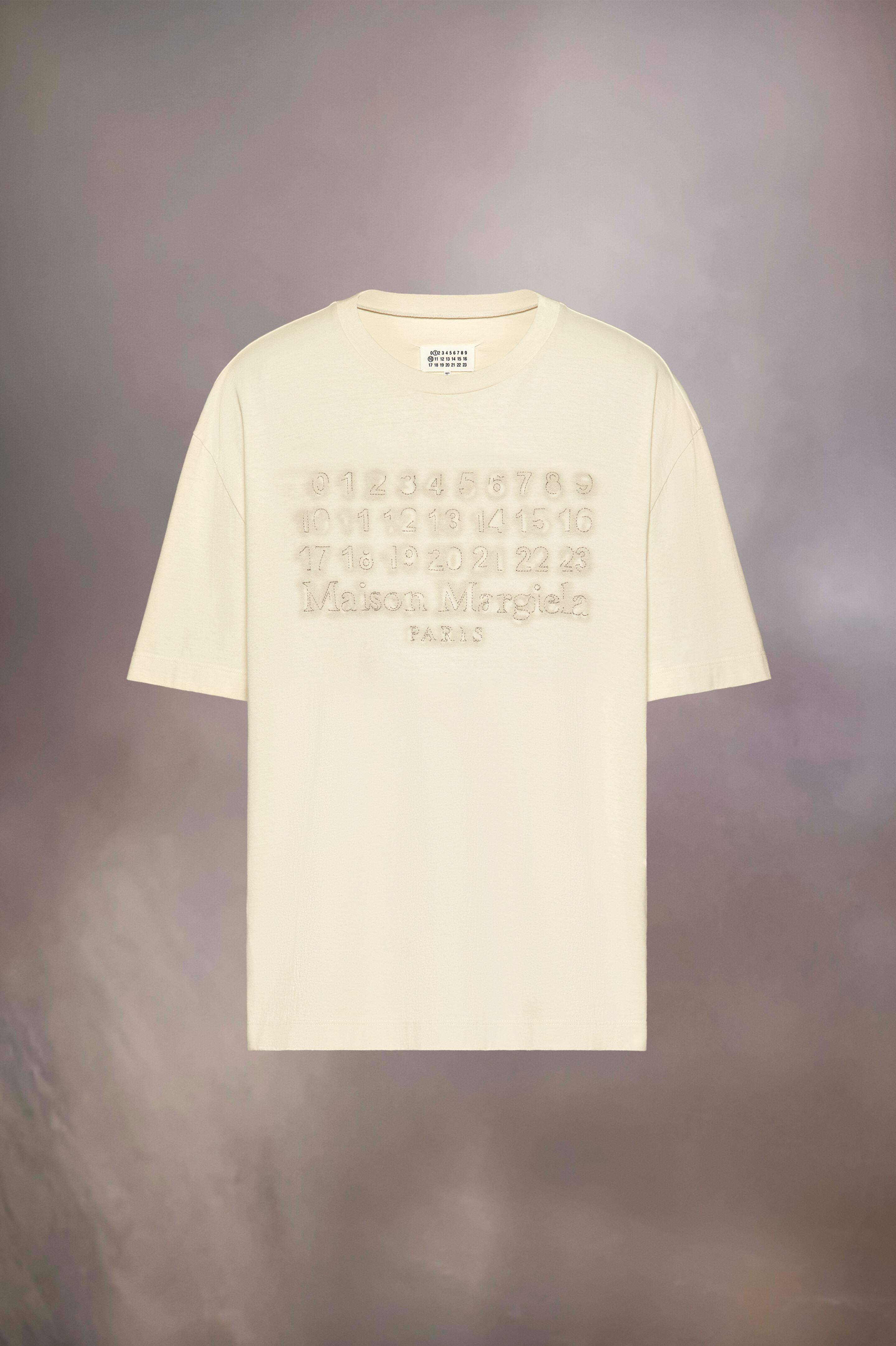 T-shirt à logo brodé Ecru