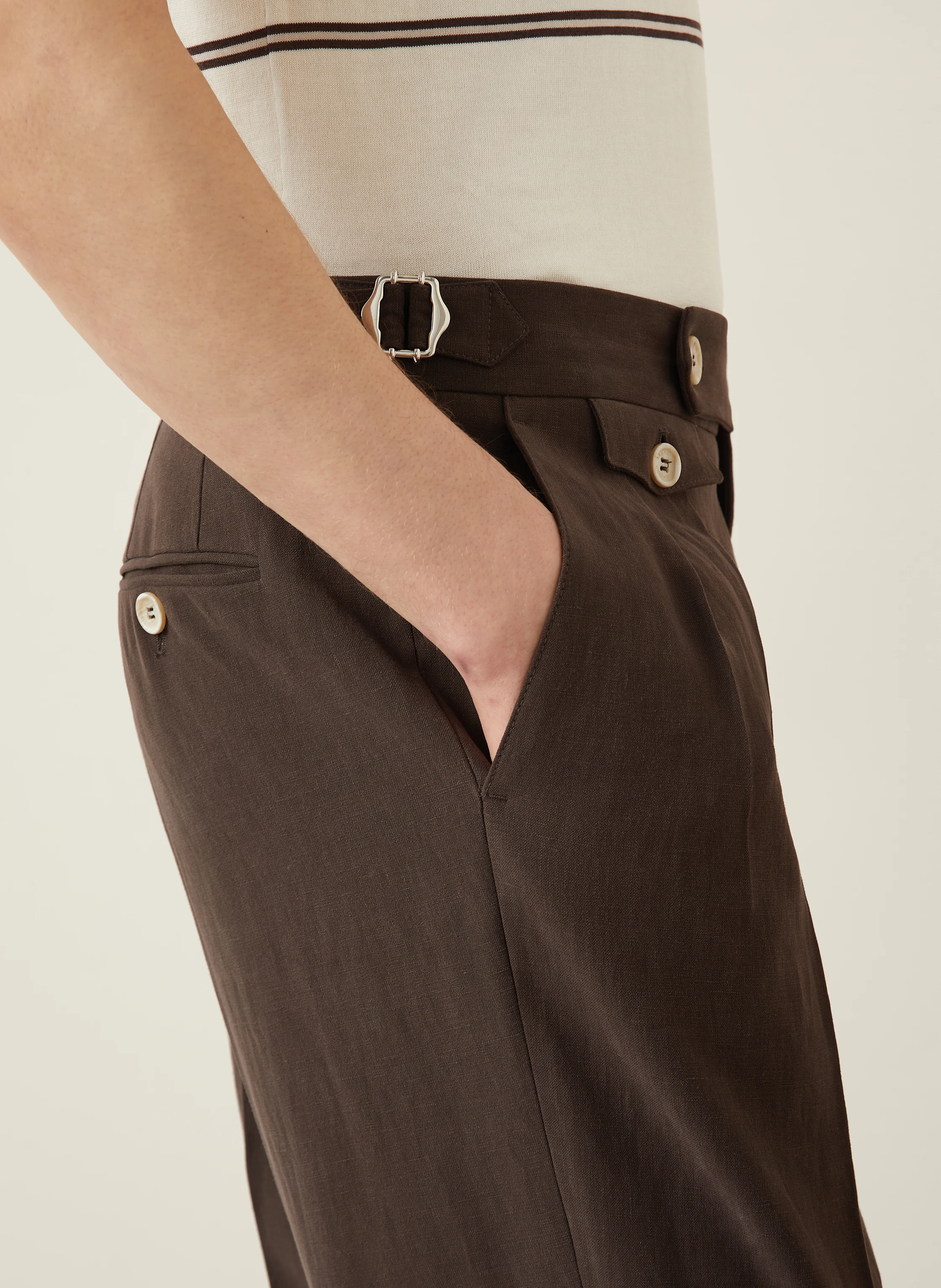 BRUNELLO CUCINELLI Anzug Extra Slim Fit aus Leinen