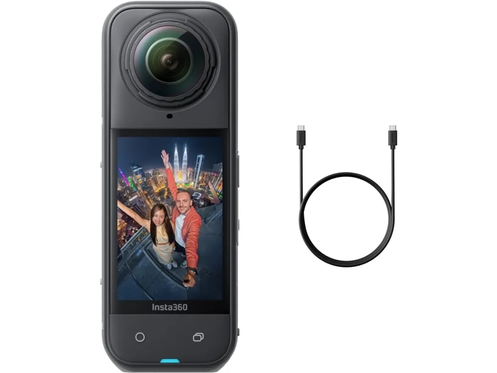 Insta360 X5 - 360° action-kamera - 8K / 30 fps - 72 MP - Bluetooth, Wi-Fi op til 15 m - sort
