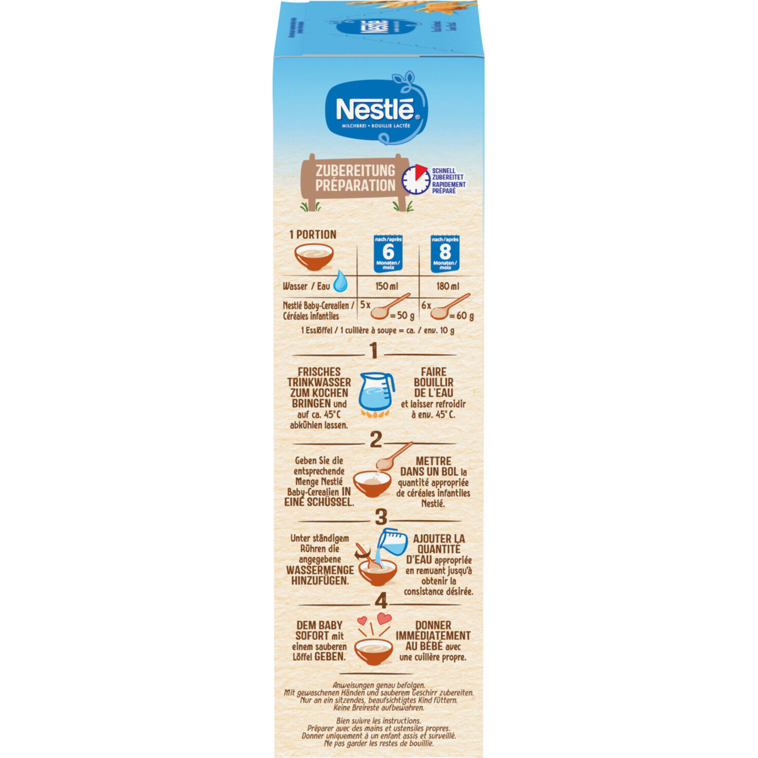 Nestlé Milchbrei für Babys mit Biscuit-Geschmack, nach 6 Monaten