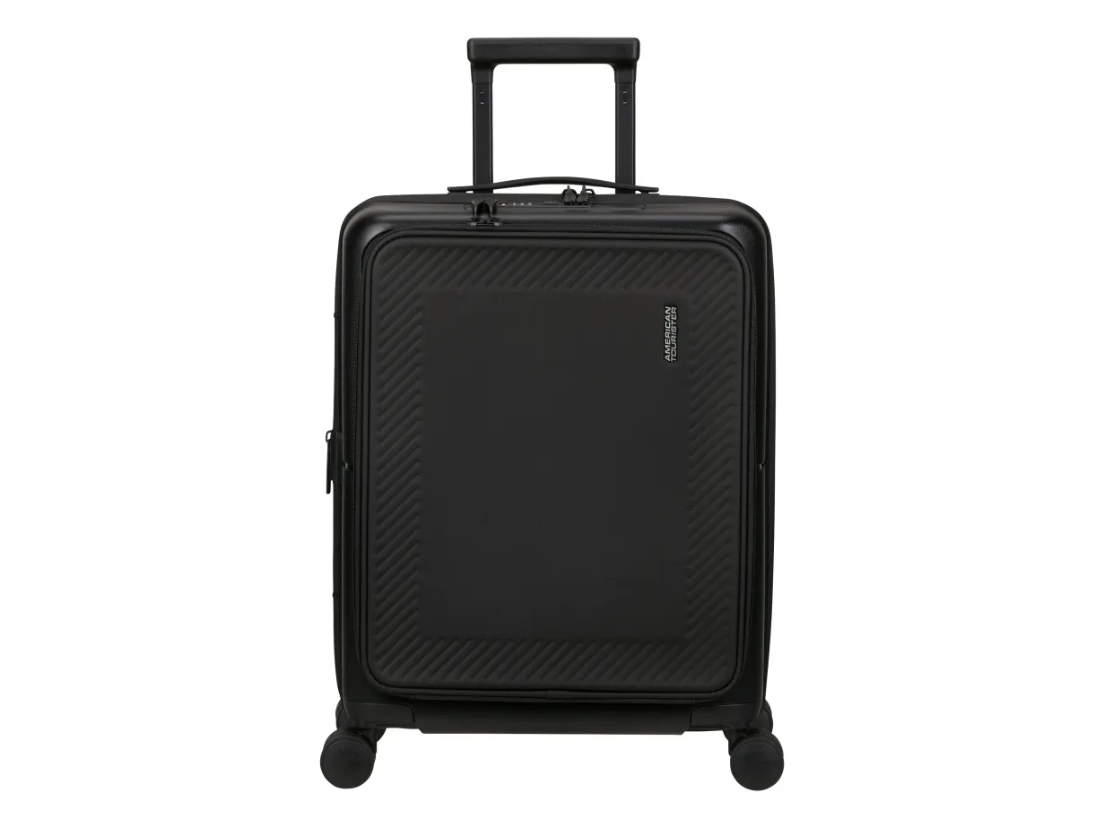 American Tourister DashPop, Trolley, Hård skal, Sort, True Black, Kabine, 4 hjul