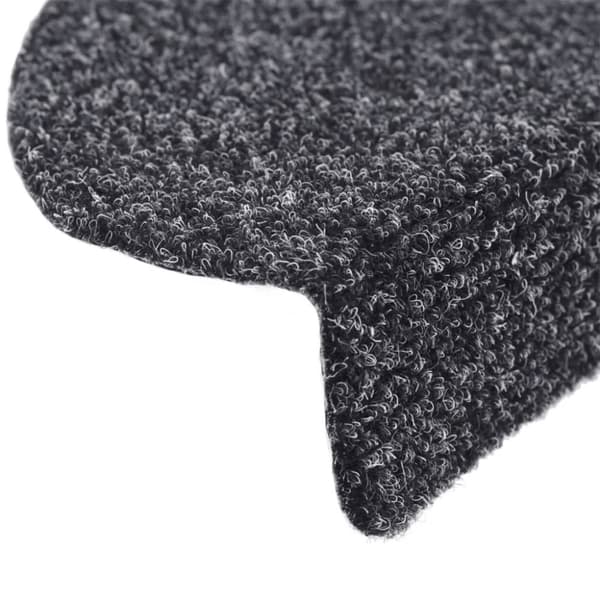 vidaXL Selvklebende trappematter nålestempel 15 stk 56x17x3cm mørk grå