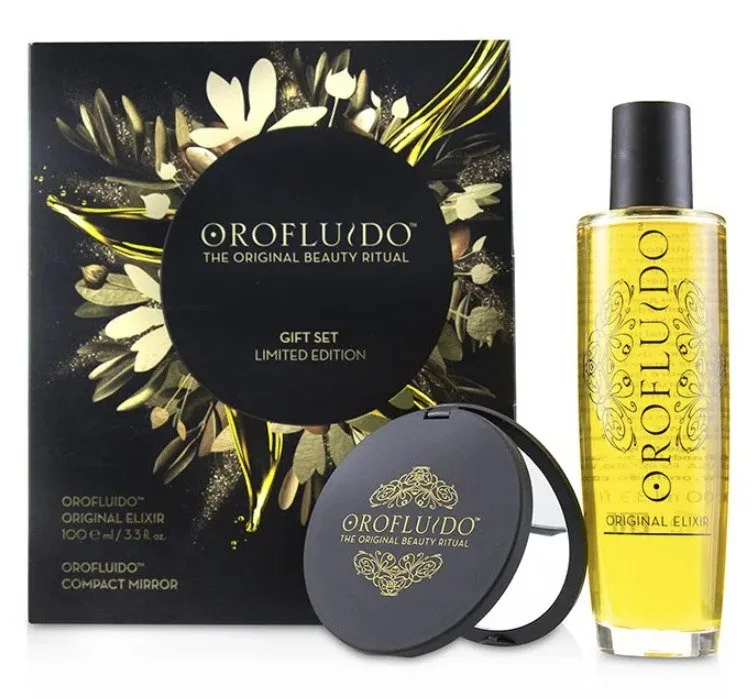 Orofluido Beauty Kit W 100ml Liquid Gold Elixir 100 ml   Spejl
