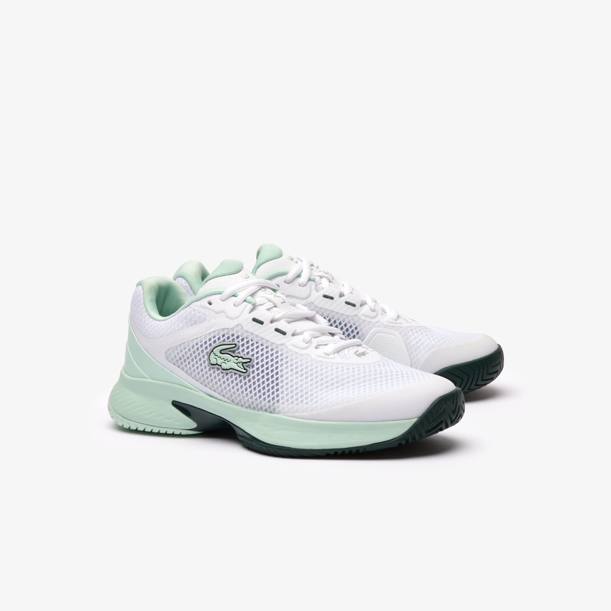 Chaussures de tennis Tech Point femme en textile Performance - Blanc - Lacoste - Femme