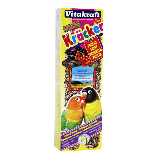 Friandise Kräcker agapornis aux fruits pour grande perruche x2 - 180 g