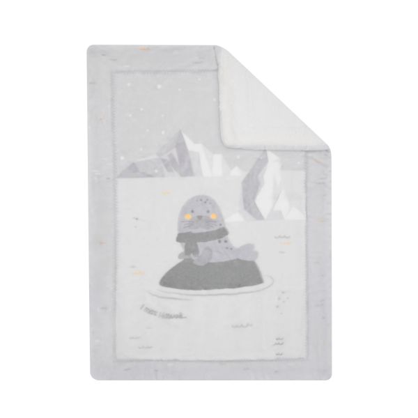 Kikkaboo Manta para Bebé Sherpa Super Macia 110/140 cm Seally Me