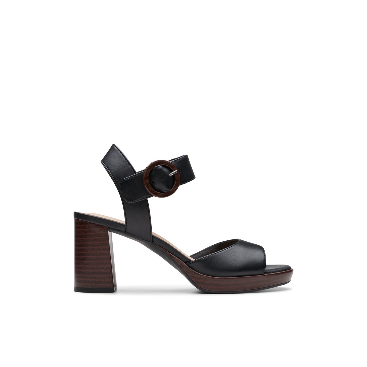 CLARKS-Ambyrlyn_rby-Sandales à talon - Talon bloc - Noir