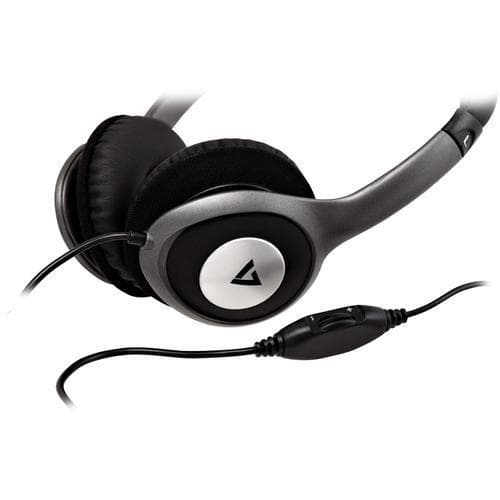 V7 HA520-2EP, Hovedtelefoner, Headset, Musik, Sort, Sølv, Dreje, 1,8 m