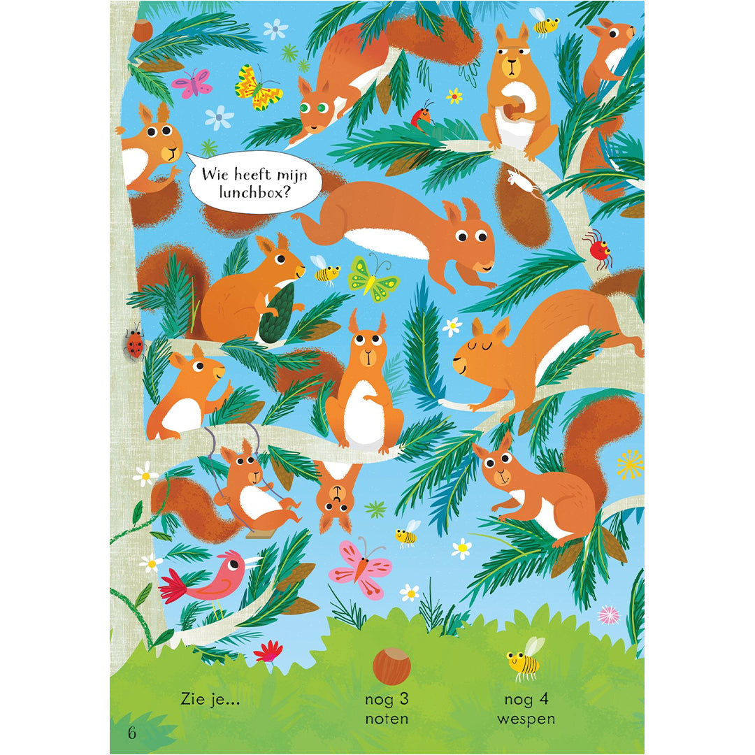 Uitgeverij usborne zoek & vind in het bos
