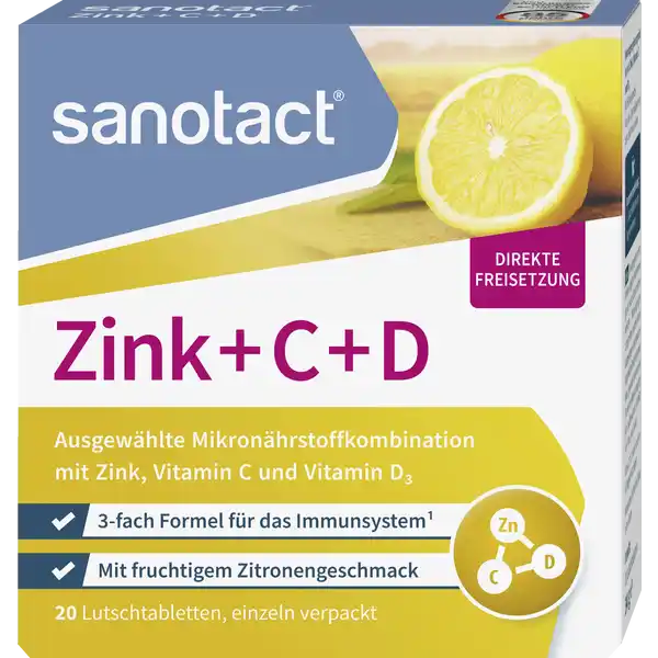 Zink + C + D Lutschtabletten