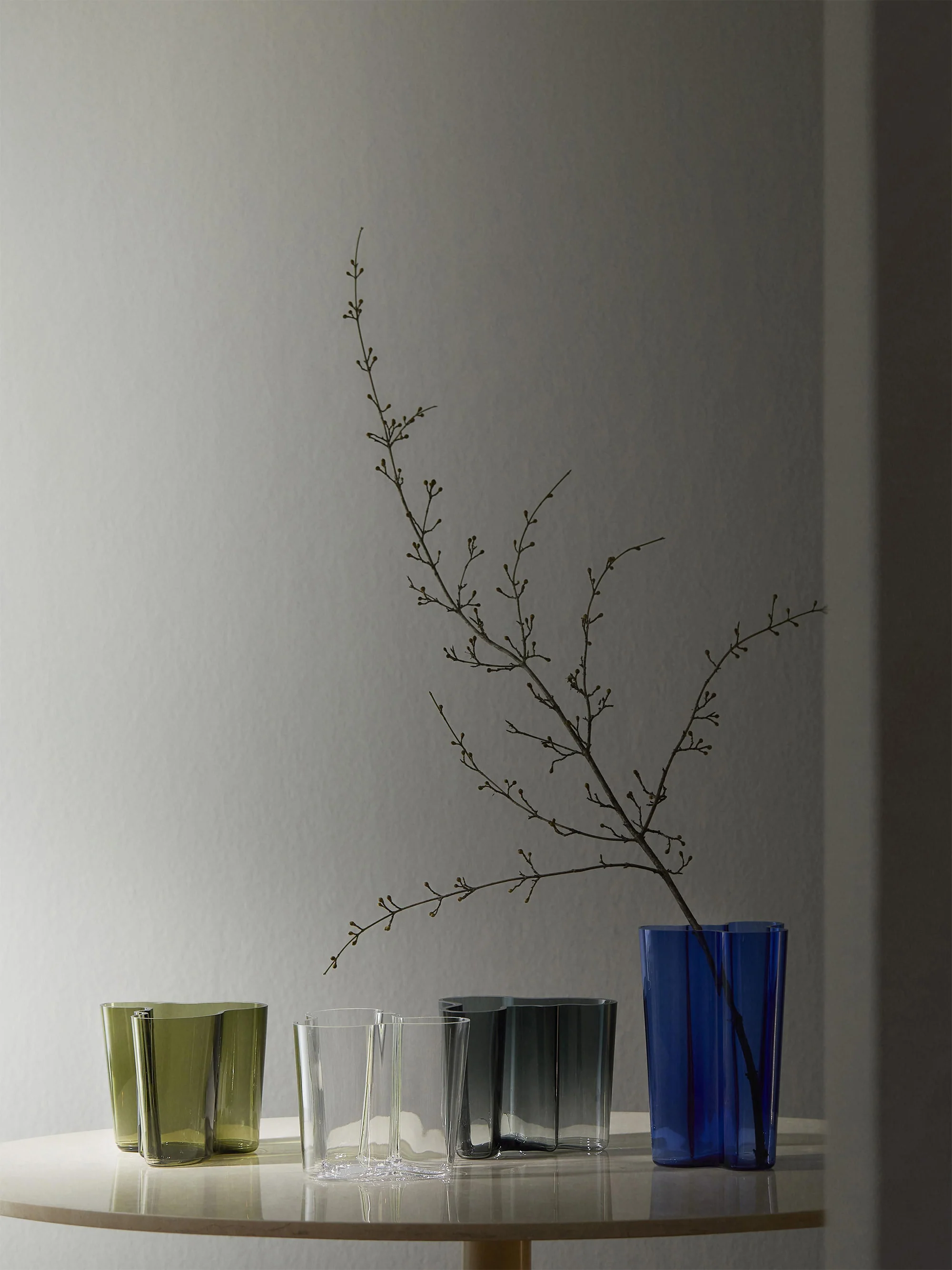 Mondgeblazen vaas Alvar Aalto, H 16 cm