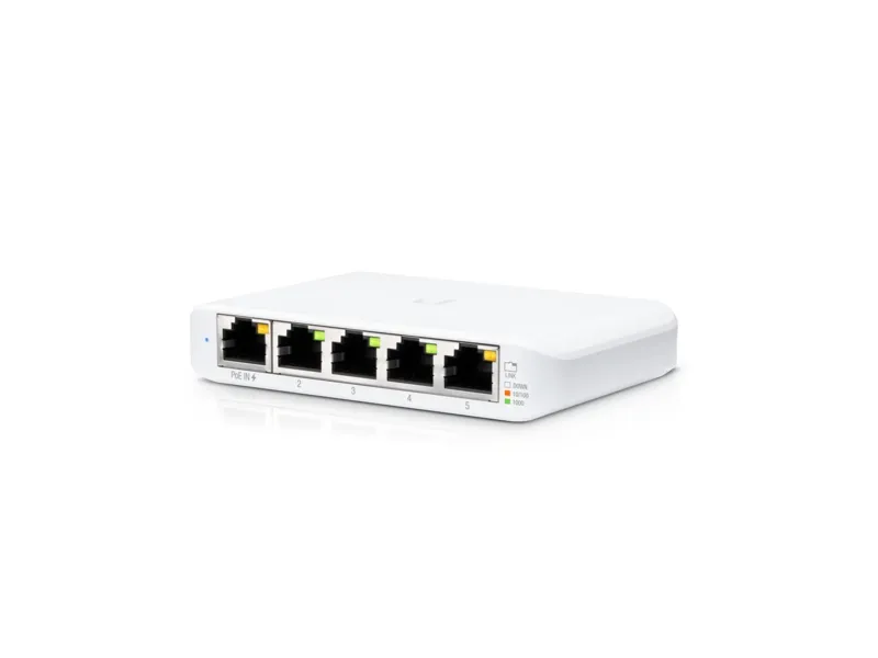 Ubiquiti USW-Flex-Mini-5 | Switch | UniFi, 5x RJ45 1000Mb/s, 1x PoE In, 5-pack