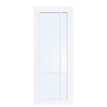 Arne & Bodil binnendeur ABD521 blank glas - extra wit afgelakt