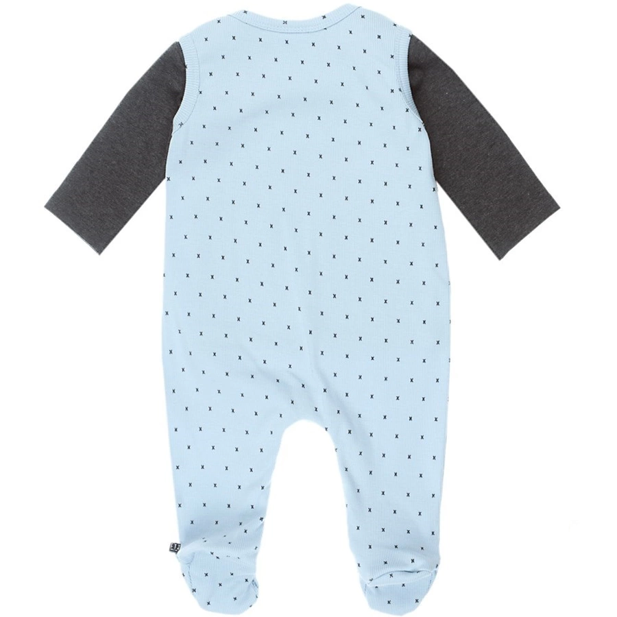 Feetje Strampler 2-tlg. Mini Person blau