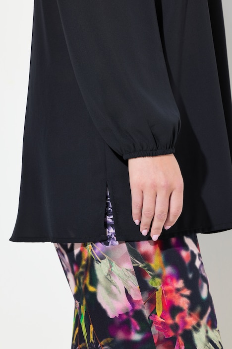 Bluse, Classic Fit, Schulter CutOut mit Spitze