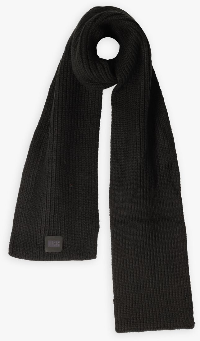 zwarte ugg sjaal chunky rib scarf