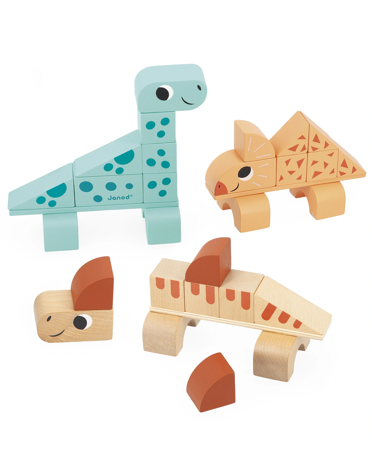 Stapelspiel CUBIKOSAURUS aus Holz