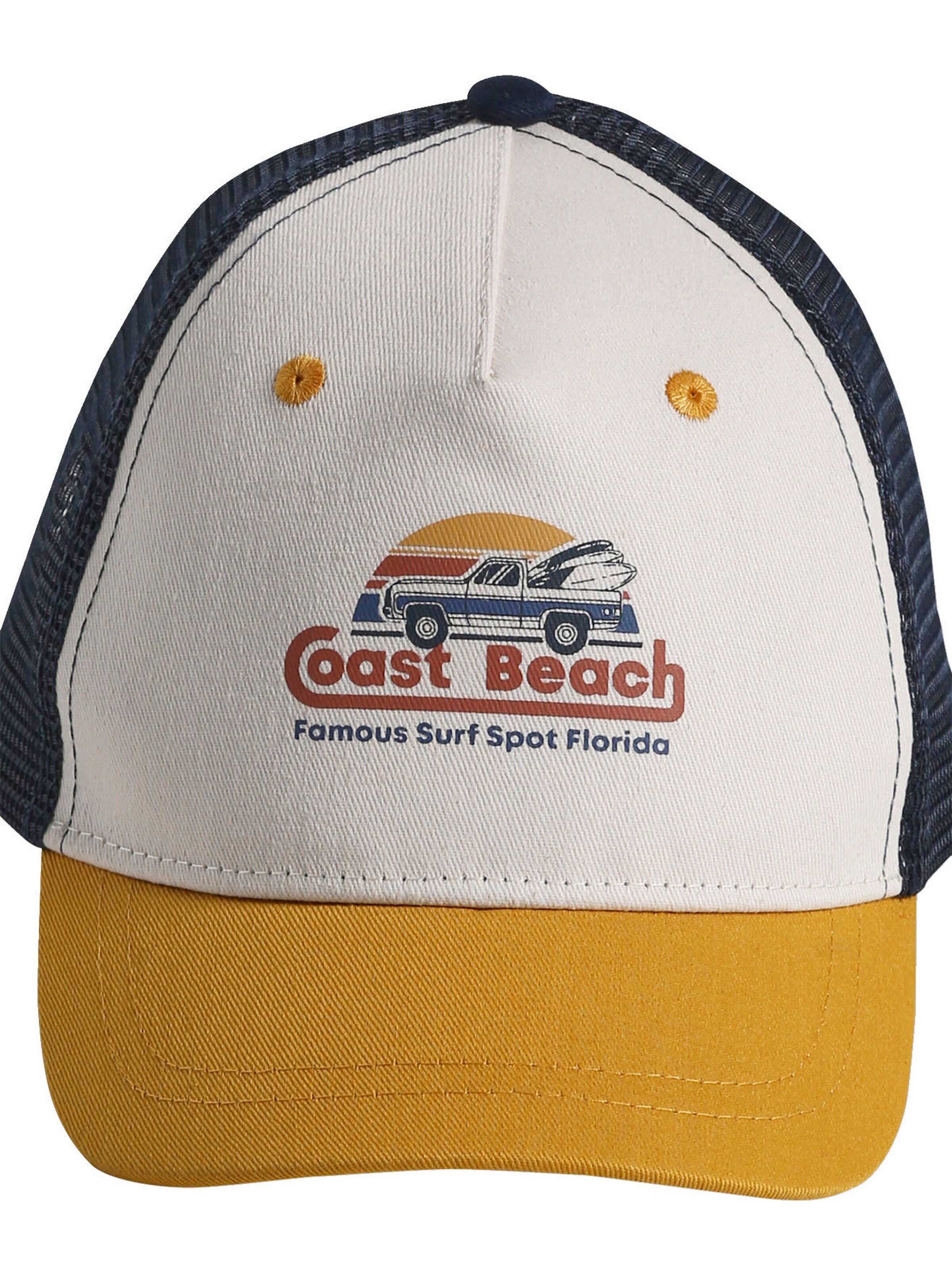 Vertbaudet Jungen Cap mit Print wollweiß