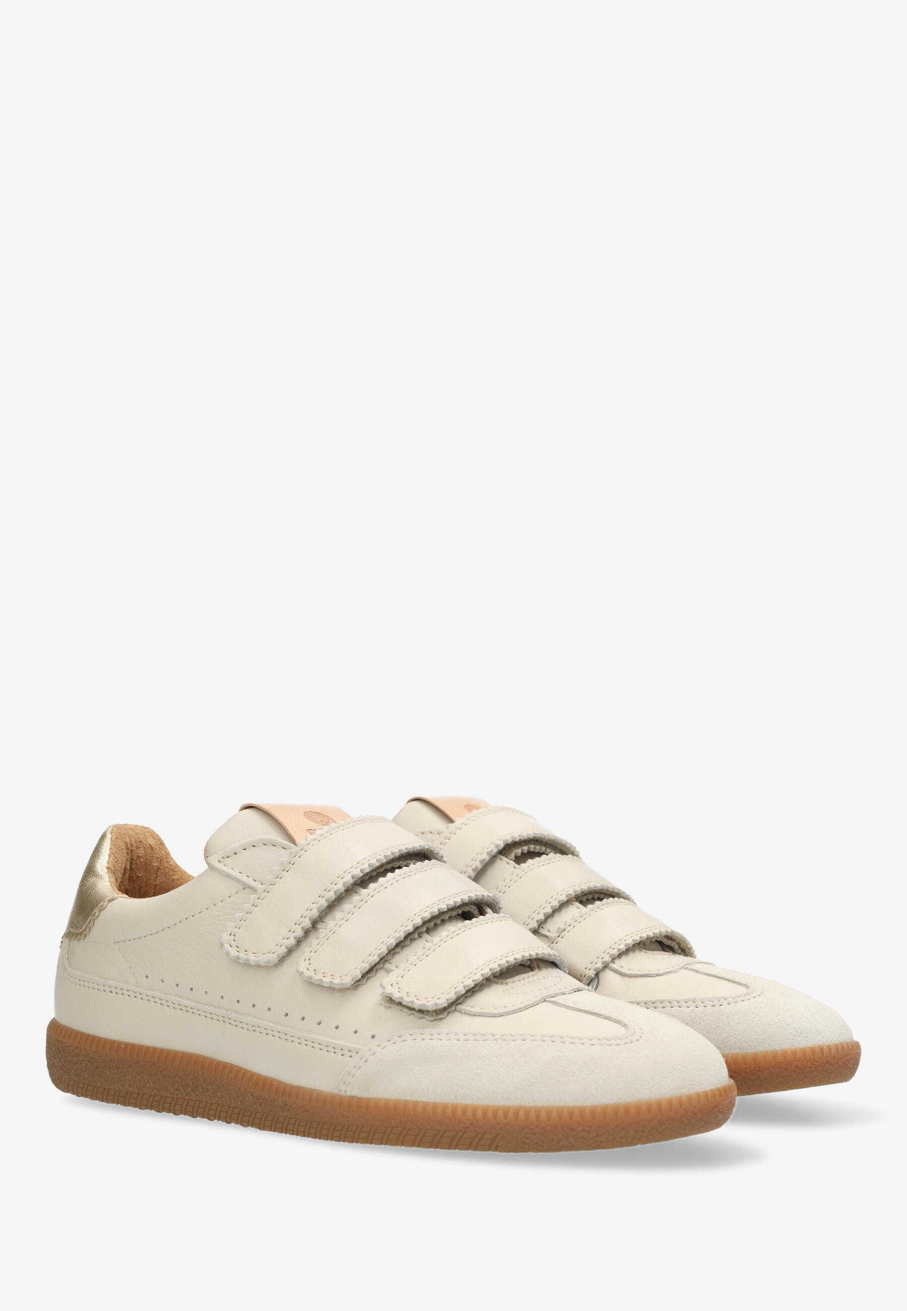 PEARL VALENCIA Sneaker leather metallic Off White