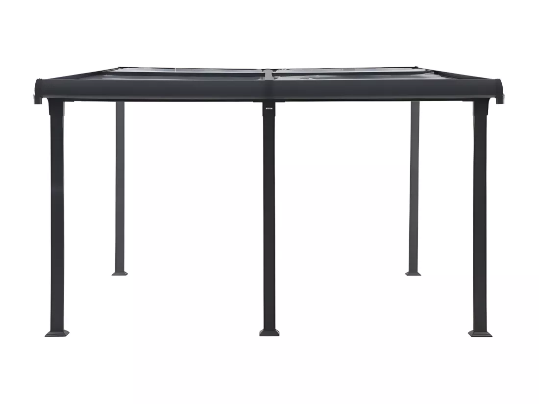 Pergola 4 x 3,5 m toit ouvrant Enolie graphite Hespéride
