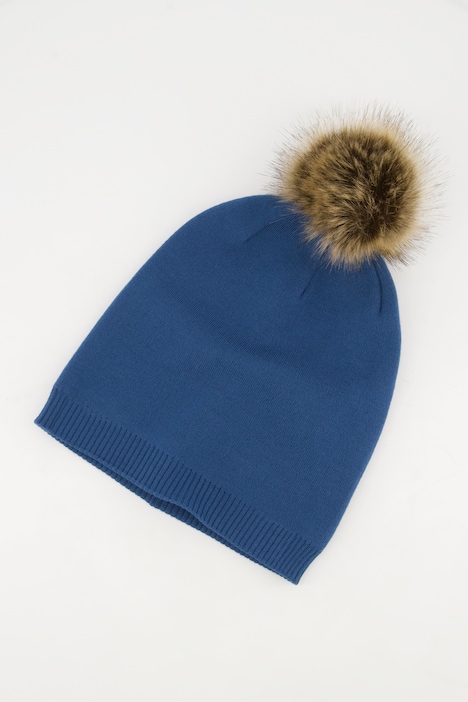 Strickmütze, kuscheliger Bommel, weicher Feinstrick