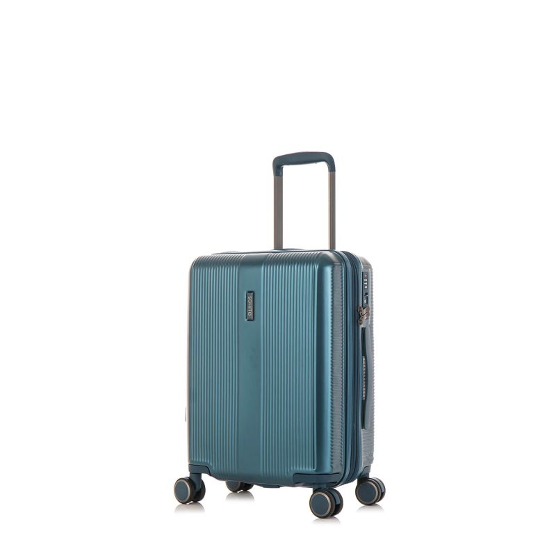 Lot de 2 valises rigides Tori Extensibles 77 et 54 cm Bleu