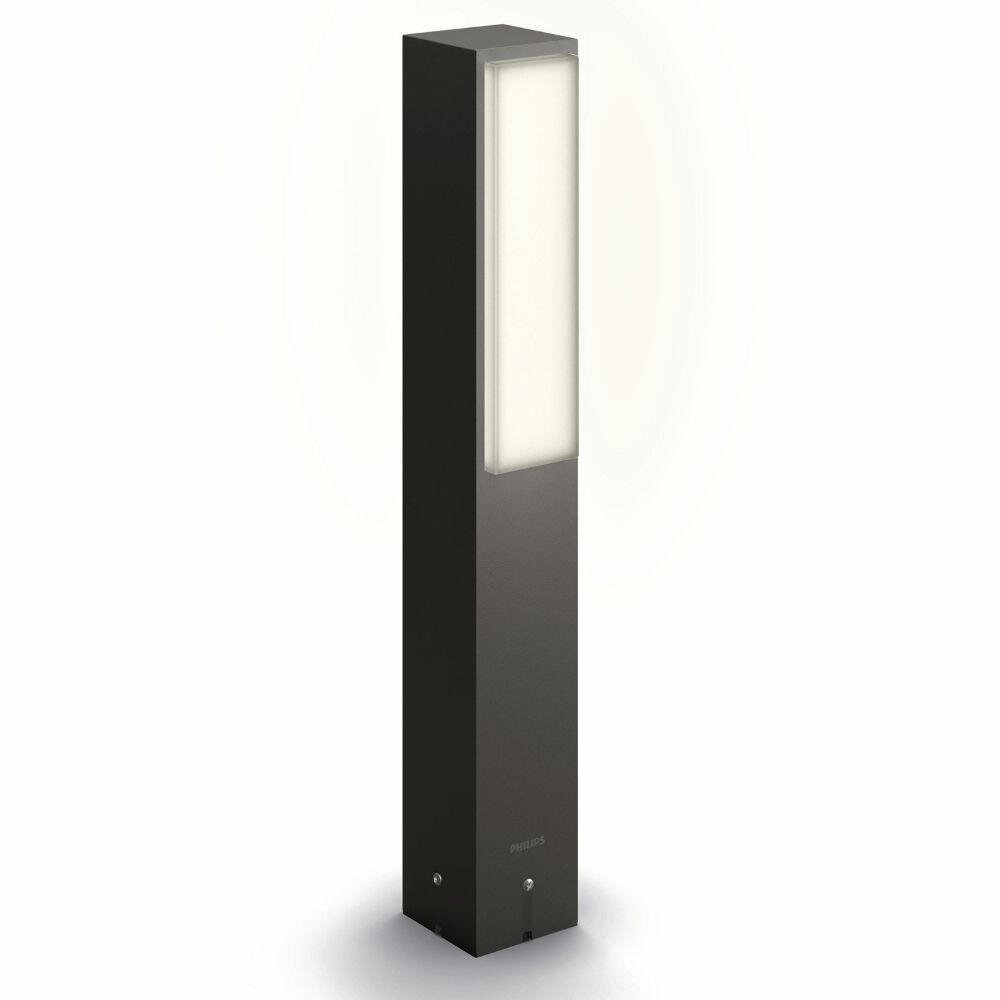 LED sokkellamp Stratosphere in antraciet en wit 2x 1,9W 800lm IP44