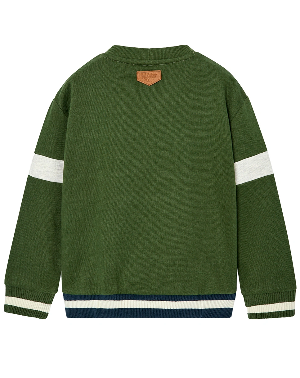 Sweatshirt RESPECT THE PLANET in grün