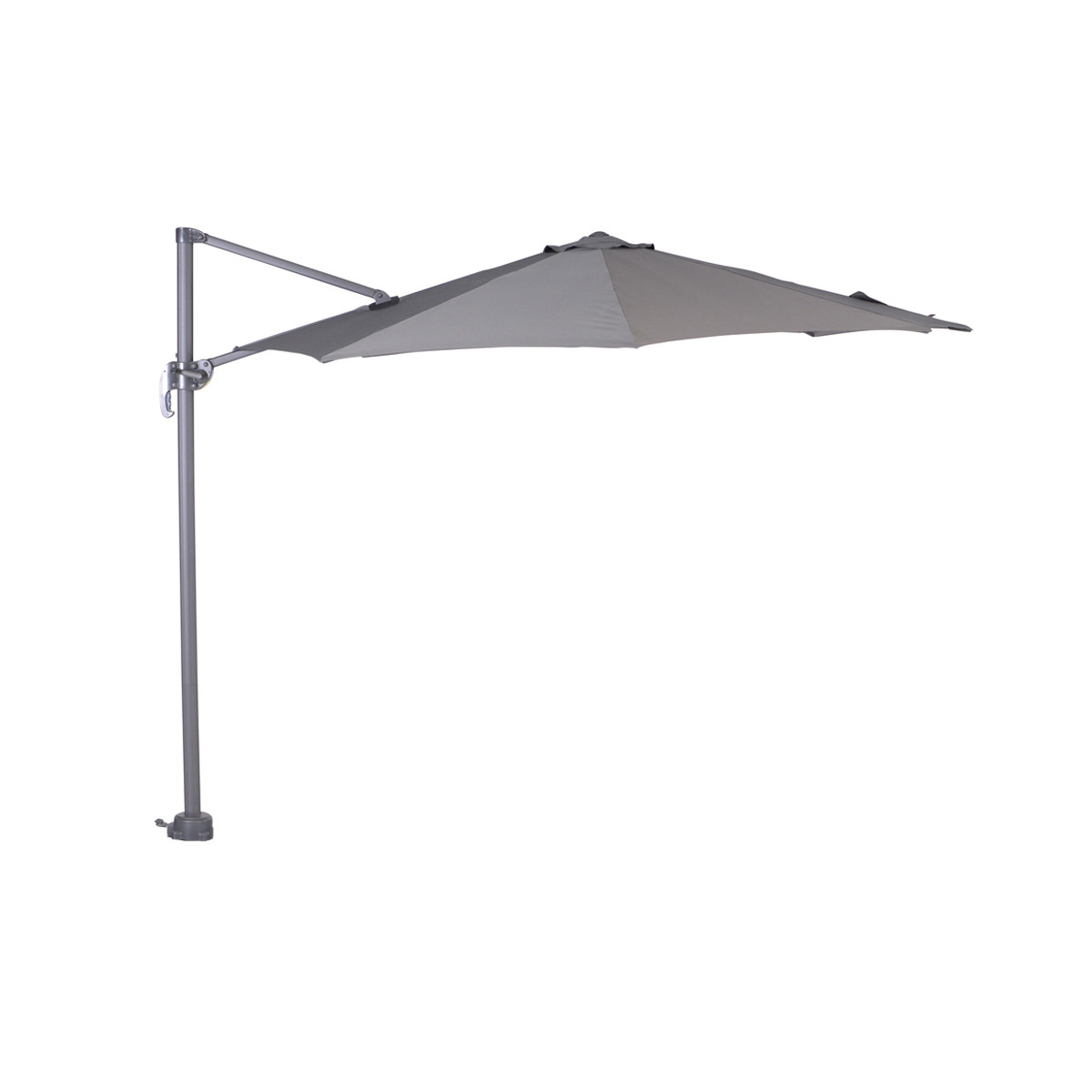 Garden Impressions Hawaii S donker grijze ronde zweefparasol