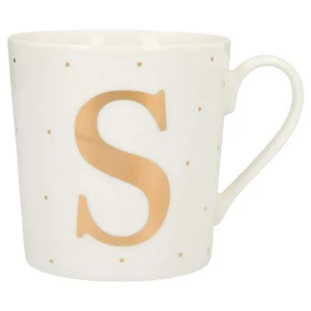 Depesche Porzellan Becher mit Buchstaben - S