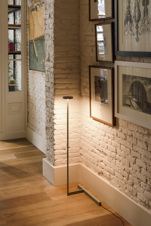 Vibia Flat 5955 vloerlamp LED Terra Red