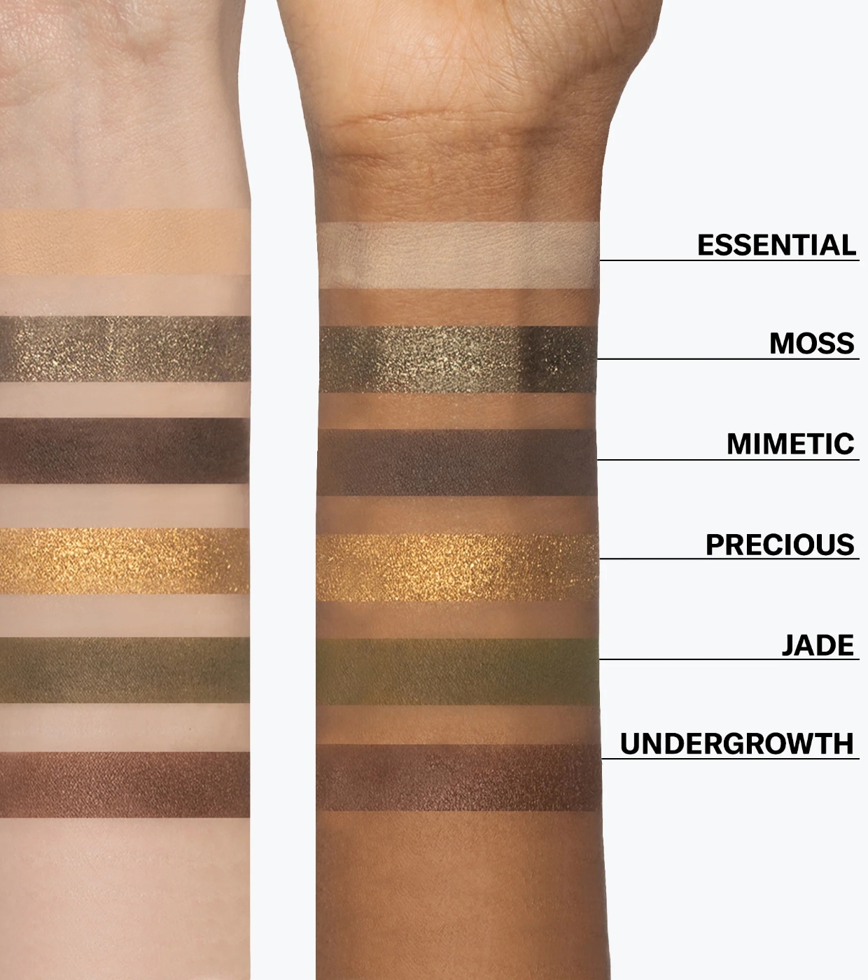 Mesauda - Paleta de Sombras Bare Harmony 3.0 - 205: Hidden Green