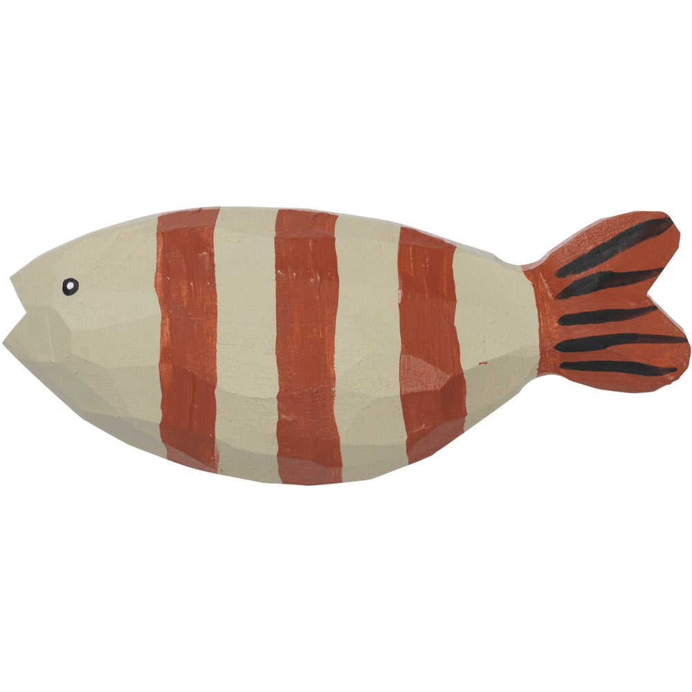 Køb Ferm Living Baked Clay/Light Celedon Harbour Hook Fish Stripe