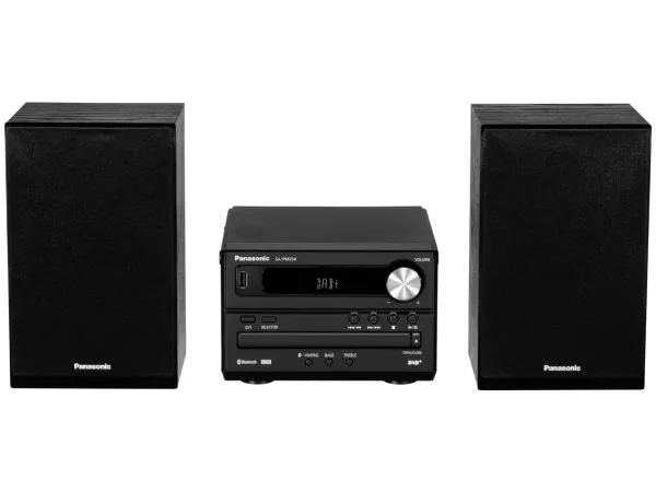 Panasonic SC-PM254 - Mikrosystem - 2 x 10 Watt - sort