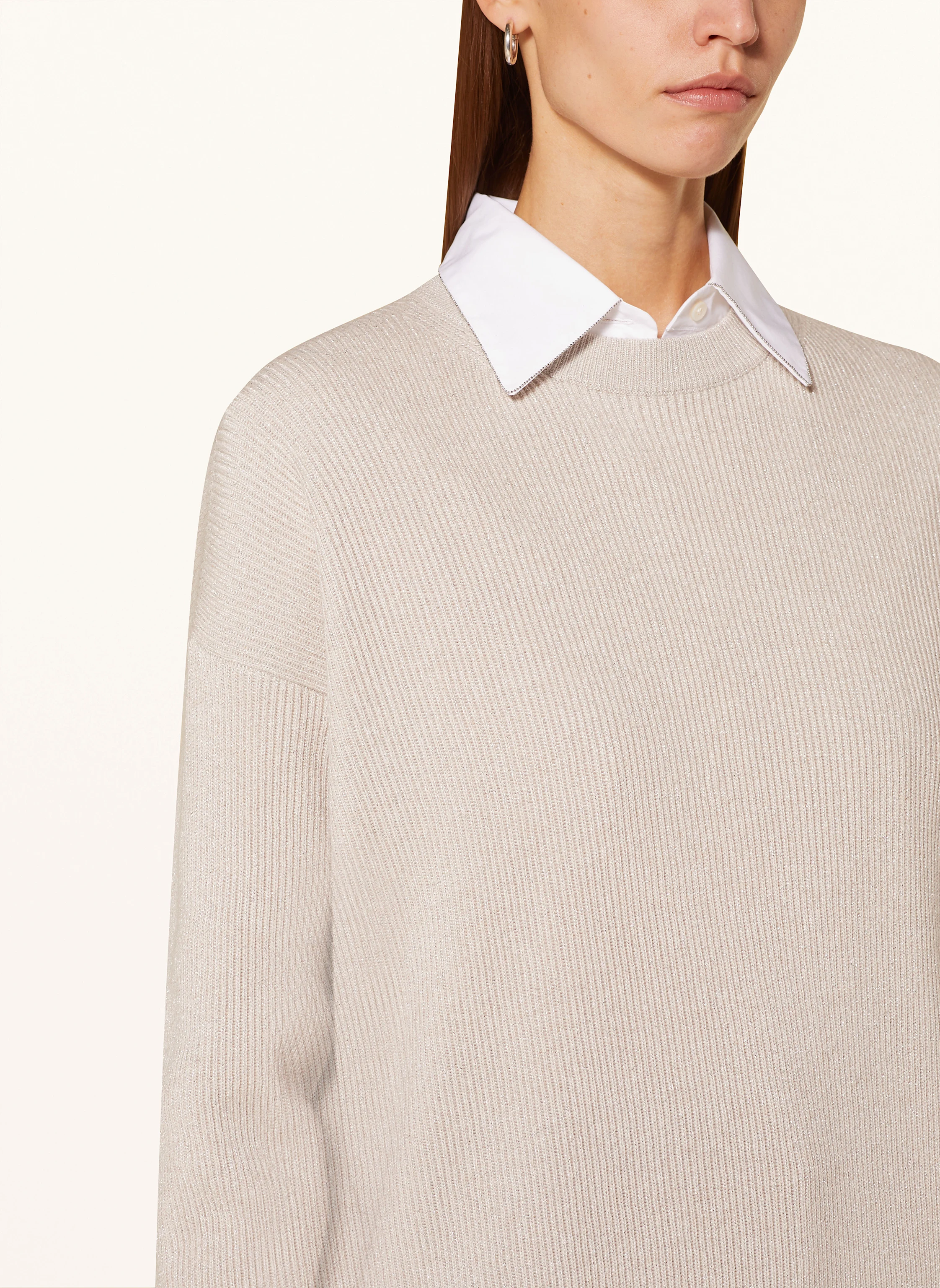 FABIANA FILIPPI Pullover mit Glitzergarn