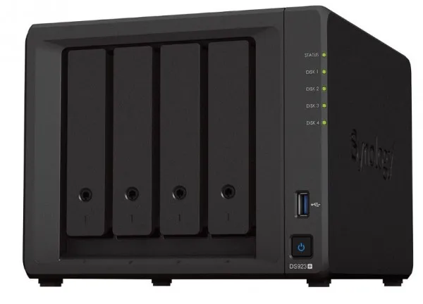 Synology Disk Station DS923  - NAS-server - 4 bays - SATA 6Gb/s / eSATA - RAID 0, 1, JBOD, 5, 6, 10 - RAM 4 GB - Gigabit Ethernet - iSCSI support