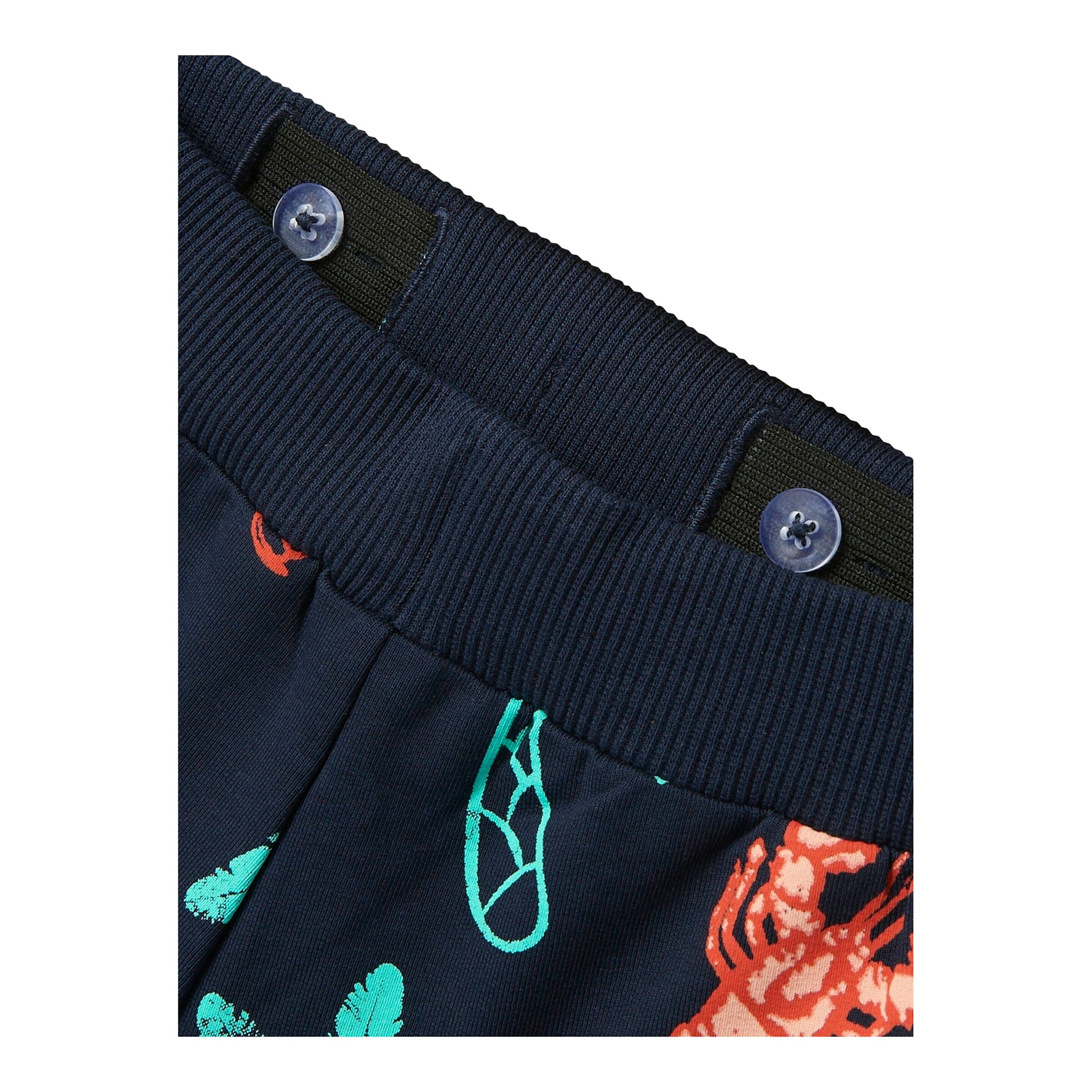 NAME IT Sweatshorts Hummer Palme marine/bunt