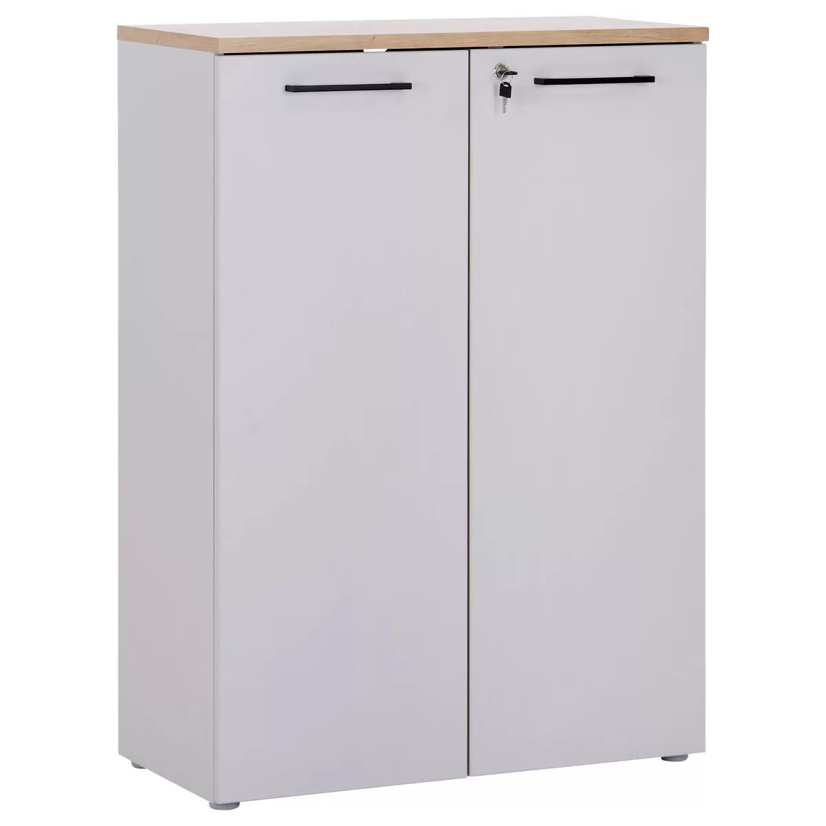 Aktenschrank Kontor K5 hellgrau,Eiche