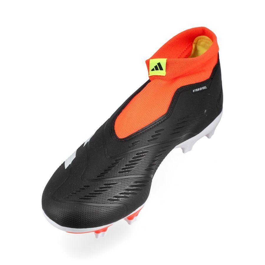 adidas Predator League Laceless FG Solar Energy - Noir/Blanc/Rouge