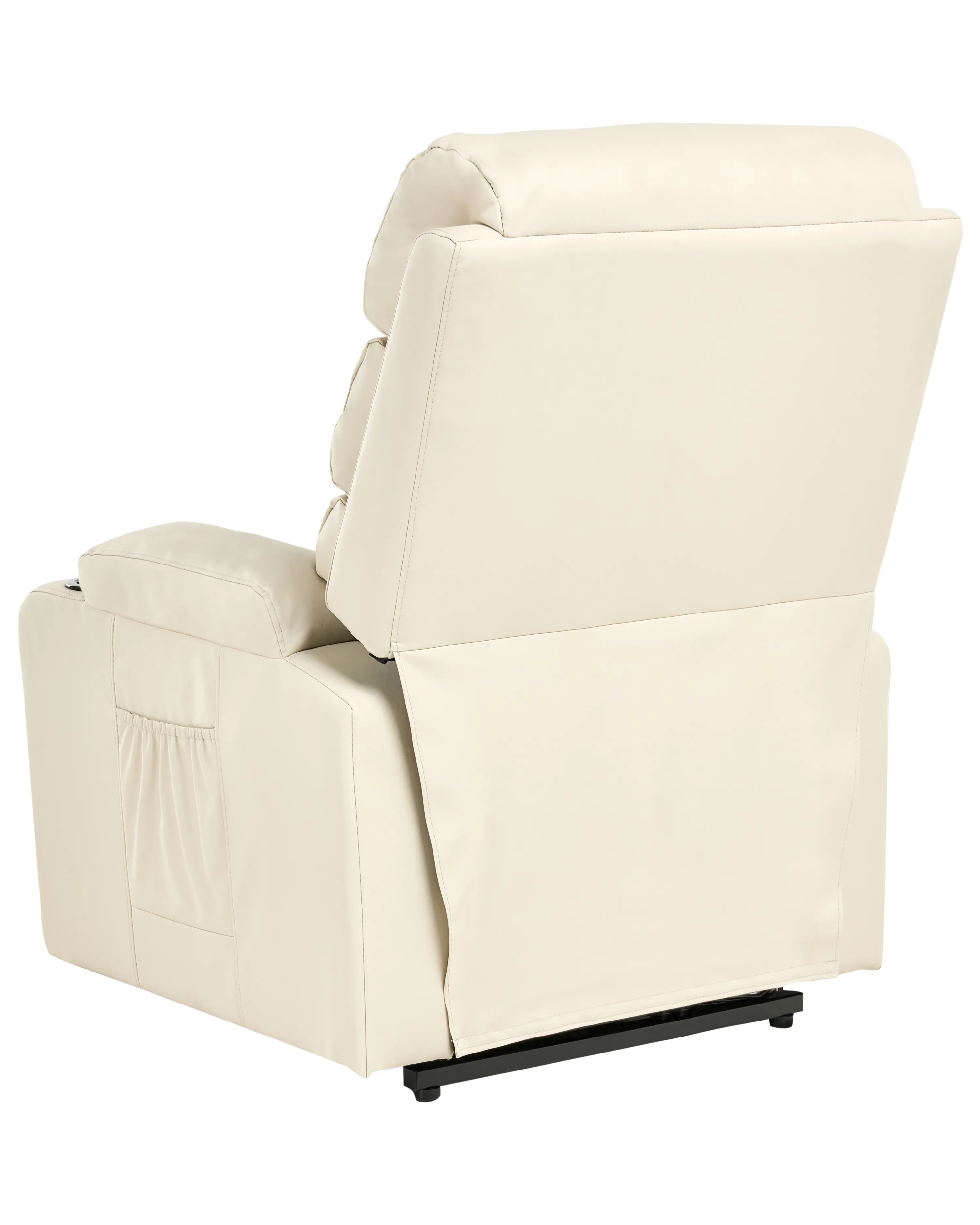 Elektrische relaxfauteuil ETER inclusief voetensteun Kunstleer Beige