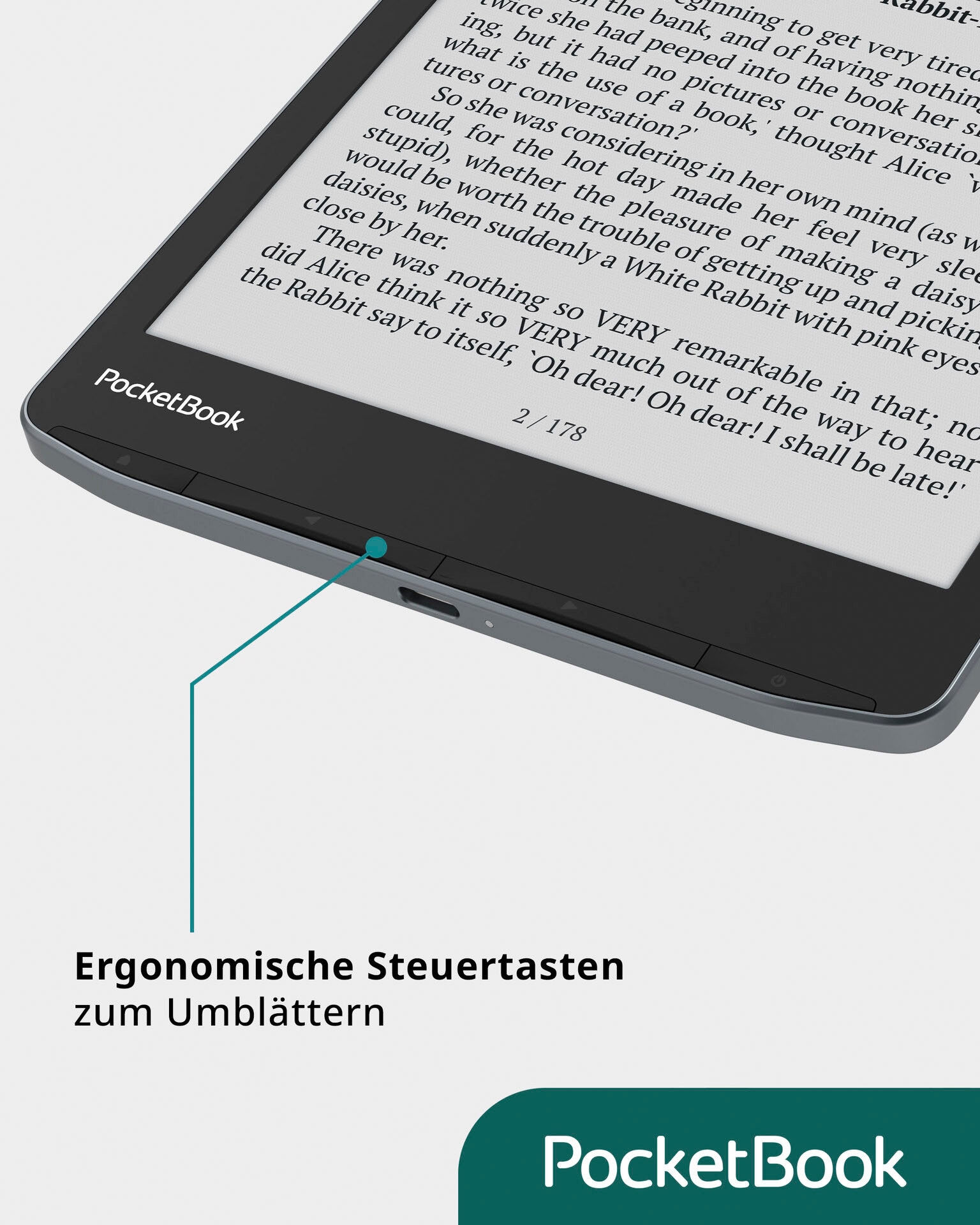 PocketBook E-Book »InkPad Color 3« (19,8 cm / 7,8 ″) 32 GB E-Book Reader mit Lautsprecher und Bluetooth-Schnittstelle)