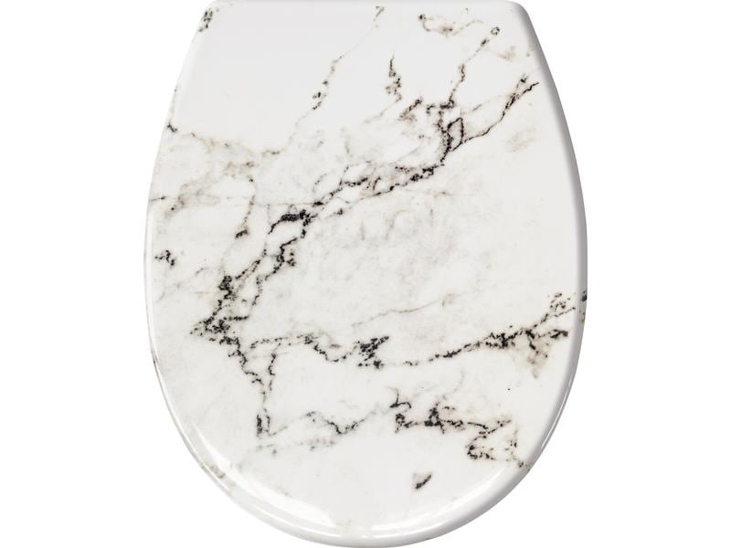 Kleine Wolke Toilettensitz Marble mit Absenkautomatik, Grau Toilettensitz aus Duroplast